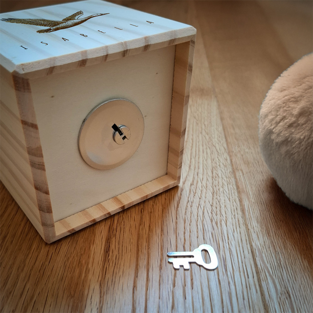 Spardose mit Vintage-Motiv - Personalisierbar